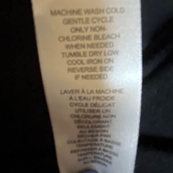 Tahari Black Sleeveless Tee with Shoulder Pads Size Large - Picture 6 of 7